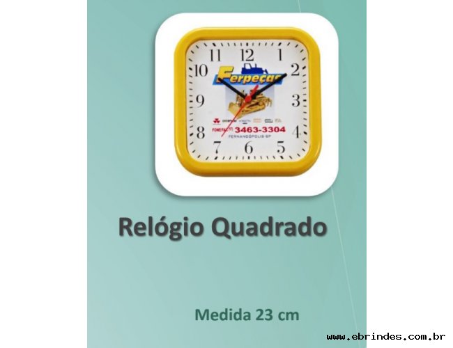 RELOGIO QUADRADO