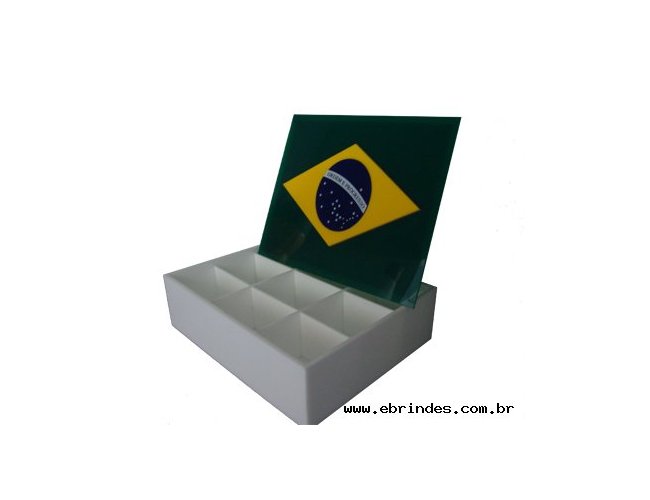 Caixa para presente - Bandeira do Brasil