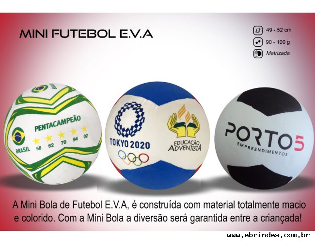 MINI BOLA DE FUTEBOL E.V.A. 49 CM