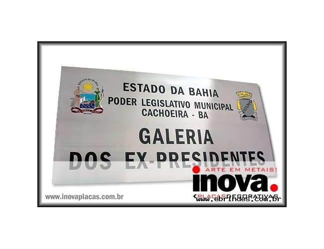 Placa para sinalizao