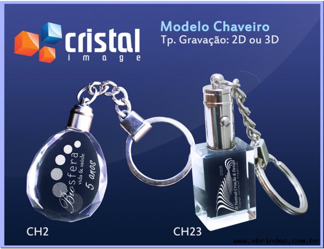 Chaveiros de Cristal