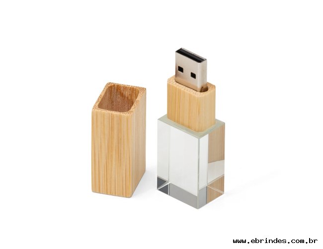 PEN DRIVE CRISTAL BAMBU 4GB/8GB