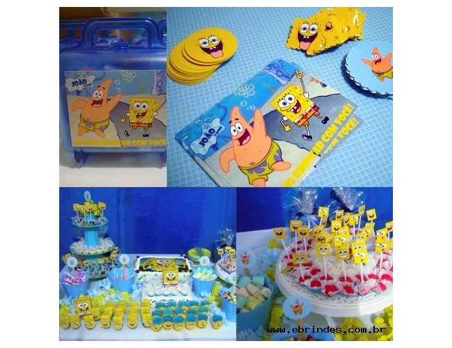 Kit festa personalizado - Bob Esponja