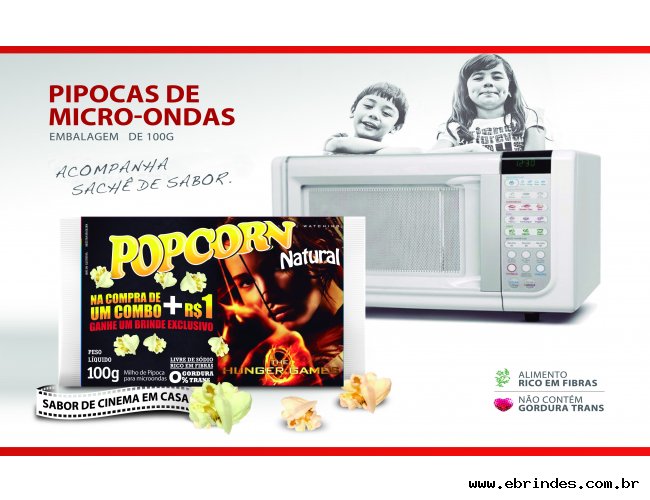 Popcorn microondas - Com a Sua Marca