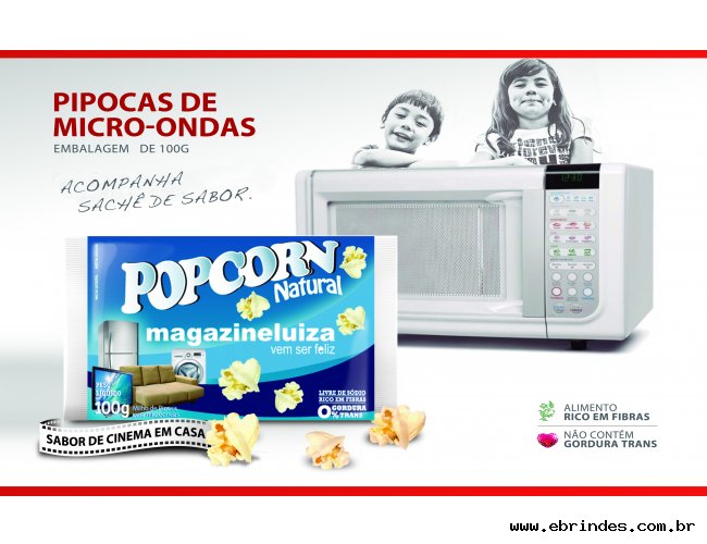 Popcorn microondas Com a Sua Marca