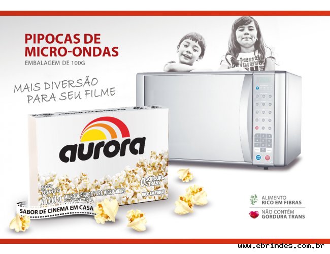pipoca com Sua marca