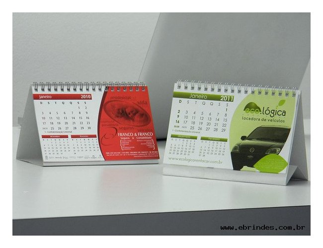 Calendrio de mesa personalizado