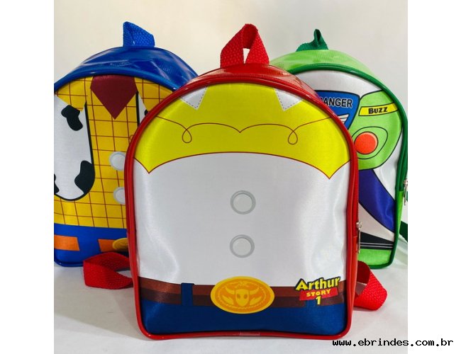 Mochila G Redonda Personalizada Tema Toy Story