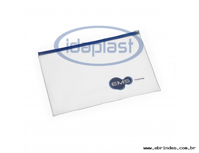 Envelope com zíper plástico zip-zap