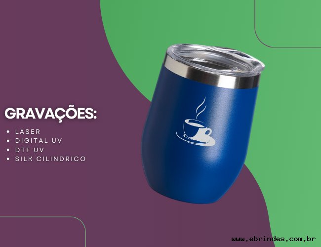 Copo Térmico Inox 320ml 🥤❄️☕