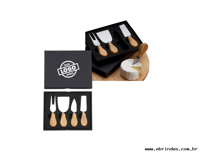 Kit Queijo 4 Peças Personalizado