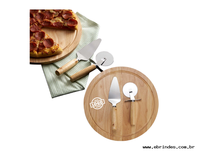 Kit Pizza 3 Peças Personalizado