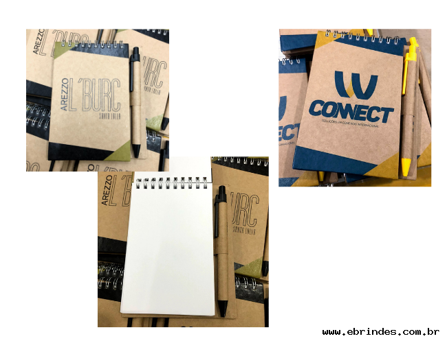 BLOCO DE ANOTAES COM CANETA PERSONALIZADO