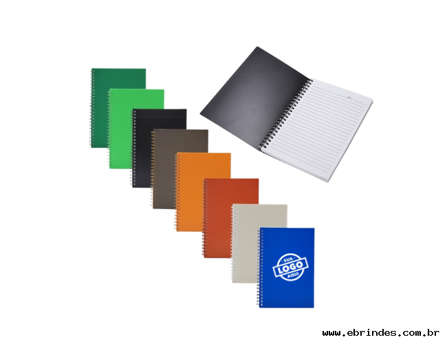 Caderno a5 - Capa pp com pauta Personalizado
