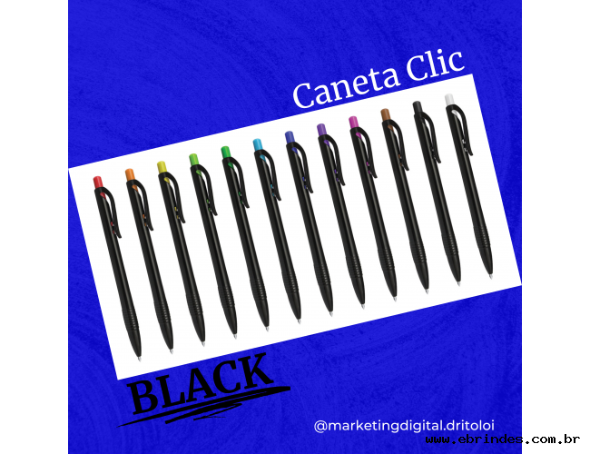 Caneta Clic Black