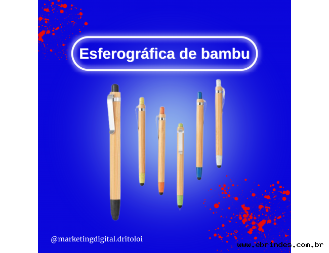 Caneta Esferográfica de Bambu