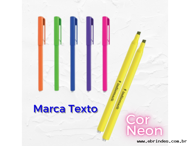 Caneta Marca Texto Neon