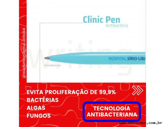 Caneta Clinic Pen Antibactéria